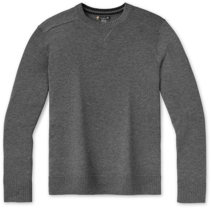REi Co-op IE Grey Smartwool Sparwood Crew Sweater Men