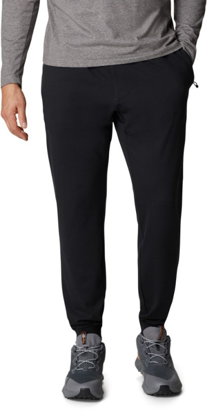 Black Columbia Tech Trail Knit Jogger Pants Men REi Co-op IE