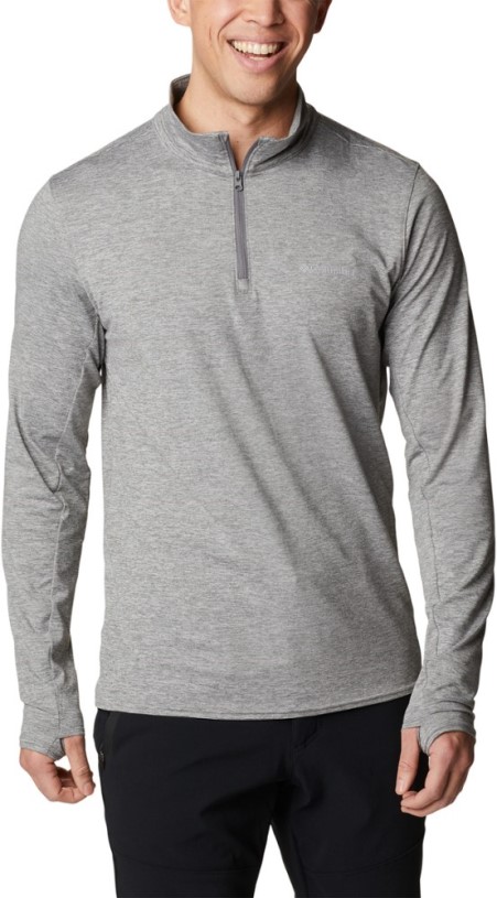 Columbia Tech Trail Quarter-Zip Top Men REi Co-op IE Grey