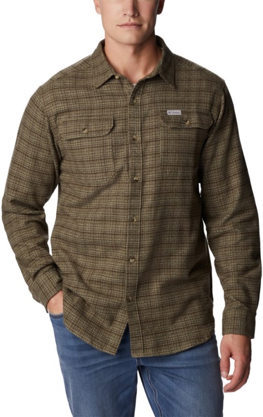 Columbia Flare Gun Utility Long-Sleeve Shirt Men REi Co-op IE Olive