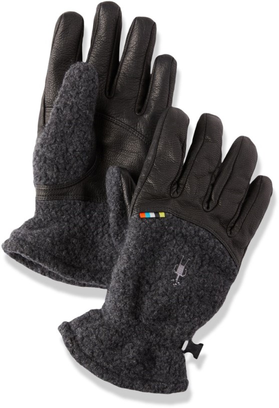 Charcoal Smartwool Trail Ridge Sherpa Gloves REi Co-op IE