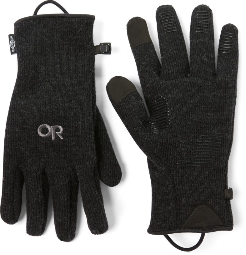 REi Co-op IE Black Outdoor Research Flurry Sensor Gloves Men