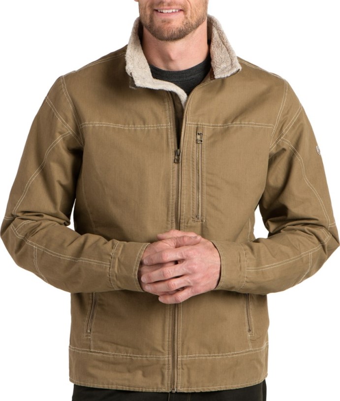Kuhl Burr Lined Jacket Men Khaki REi Co-op IE