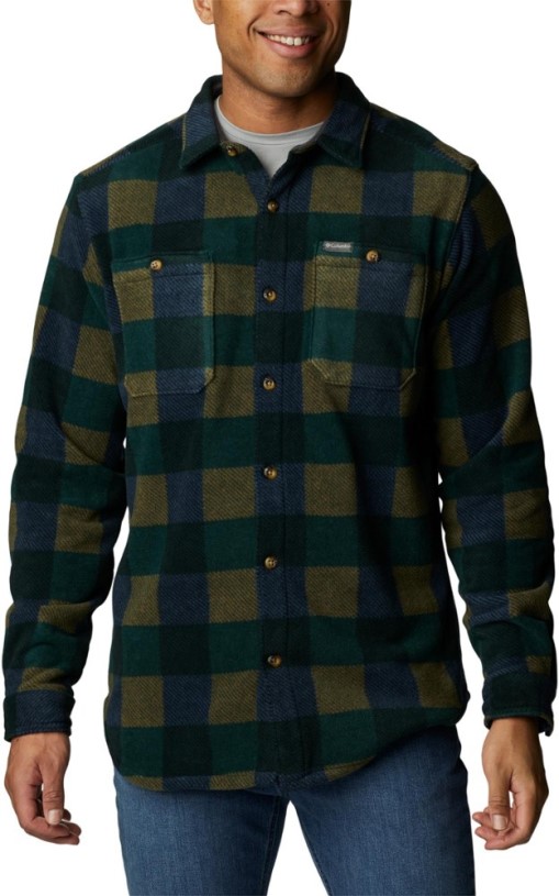 Columbia Flare Gun Fleece Overshirt Men REi Co-op IE Spruce Multi