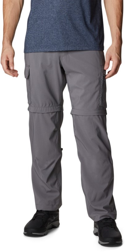 REi Co-op IE Columbia Silver Ridge Utility Convertible Pants Men Grey