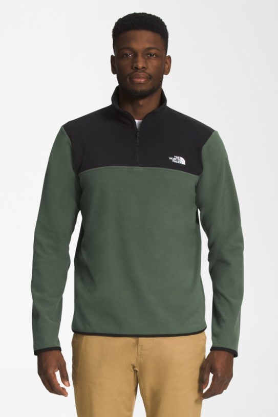 The North Face Tka Glacier Quarter-Zip Pullover Men Black REi Co-op IE