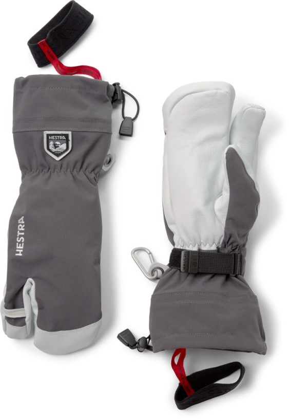 REi Co-op IE Grey Hestra Gloves Heli Three-Finger Insulated Gloves