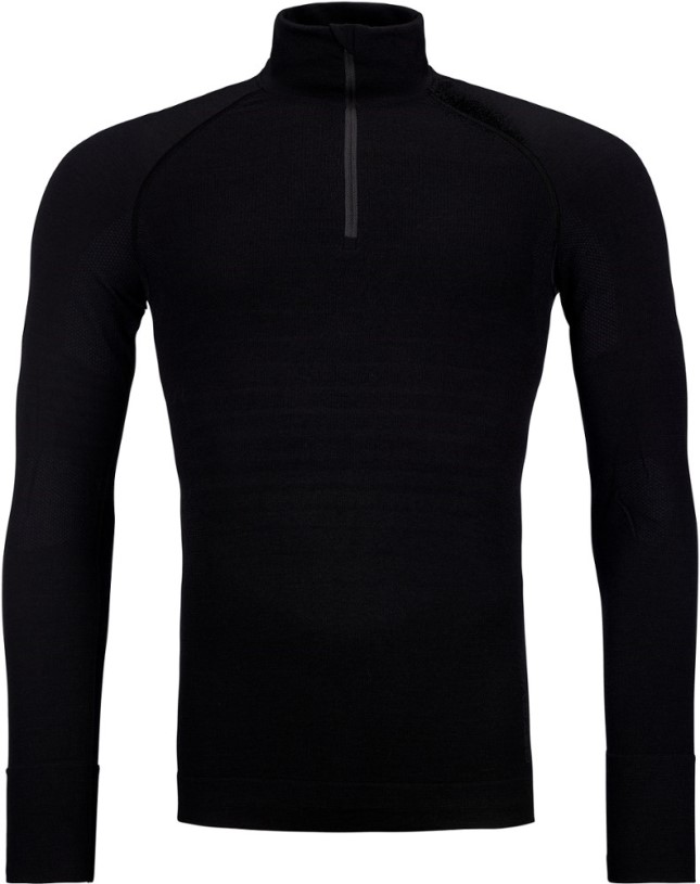 Ortovox 230 Competition Zip-Neck Base Layer Top Men REi Co-op IE Black