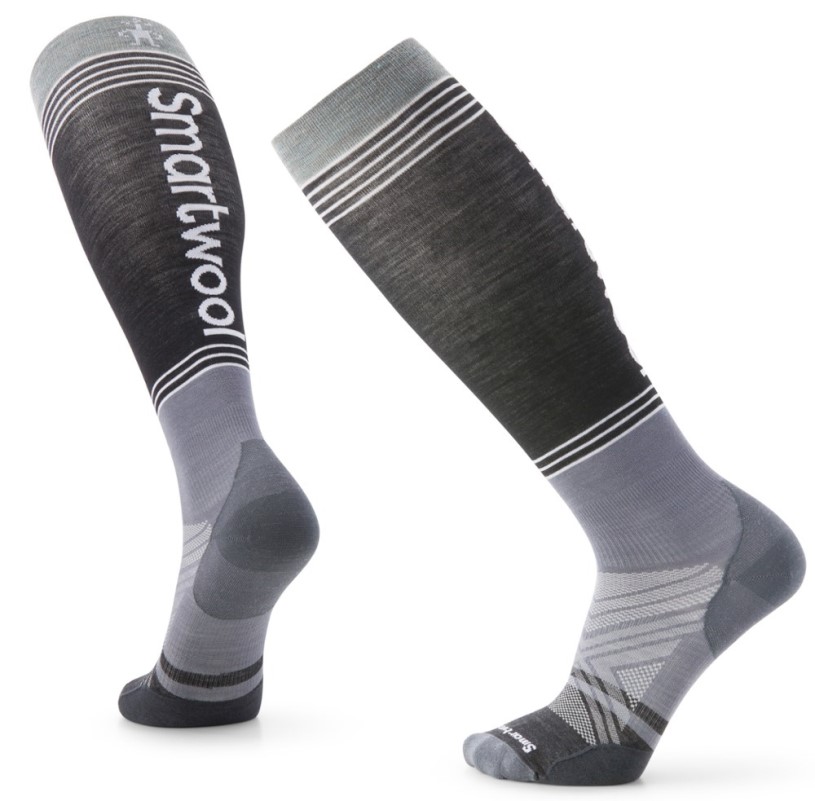 Graphite Smartwool Ski Zero Cushion Logo Over The Calf Socks Men REi Co-op IE