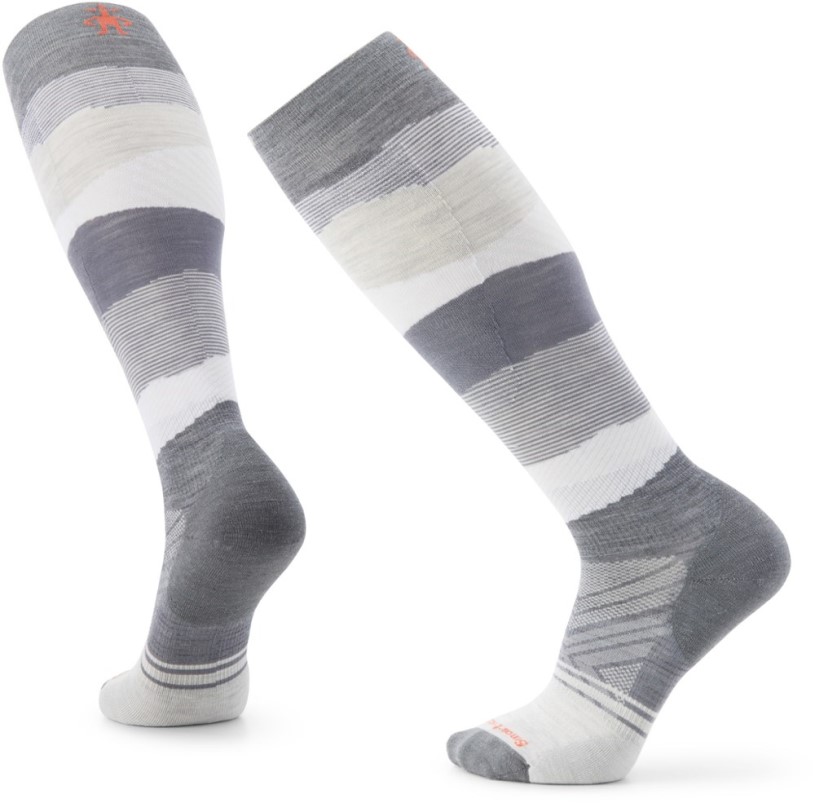 Smartwool Ski Targeted Cushion Pattern Over The Calf Socks Men Medium Gray REi Co-op IE
