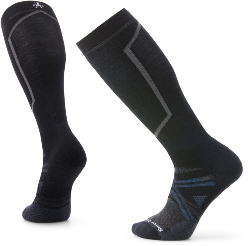 REi Co-op IE Smartwool Ski Full Cushion Over The Calf Socks Black