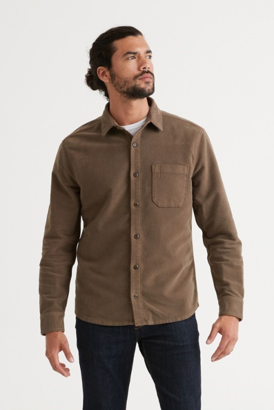 REi Co-op IE Duer No Sweat Moleskin Shirt Men Kalamata