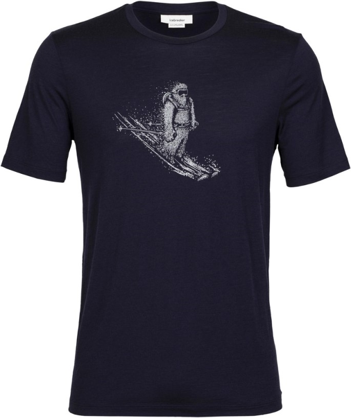 Icebreaker Tech Lite Ii Skiing Yeti T-Shirt Men Navy REi Co-op IE