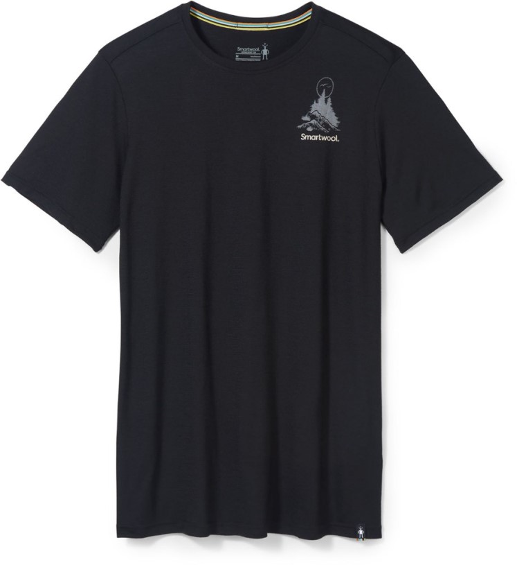 Black REi Co-op IE Smartwool Wilderness Summit Graphic T-Shirt Men
