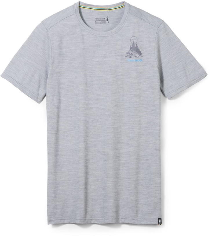 Light Gray Smartwool Wilderness Summit Graphic T-Shirt Men REi Co-op IE