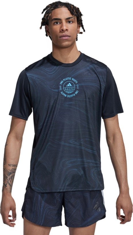 Adidas Designed 4 Running Run For The Oceans T-Shirt Men REi Co-op IE Black
