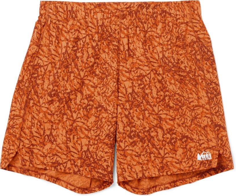 Orange REi Co-op IE Swiftland Unlined 7 Running Shorts Men