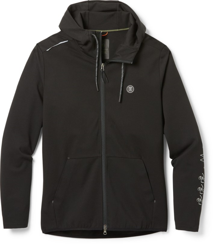 Black REi Co-op IE Roark Run Amok El Morro Fleece Hoodie