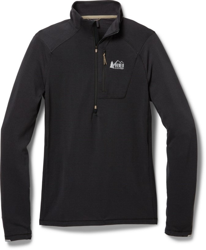 Black REi Co-op IE Swiftland Half-Zip Running Pullover Men