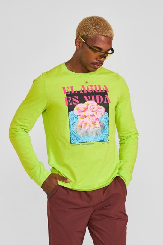 Water Is Life Janji Runterra Bio Graphic Long-Sleeve T-Shirt Men REi Co-op IE