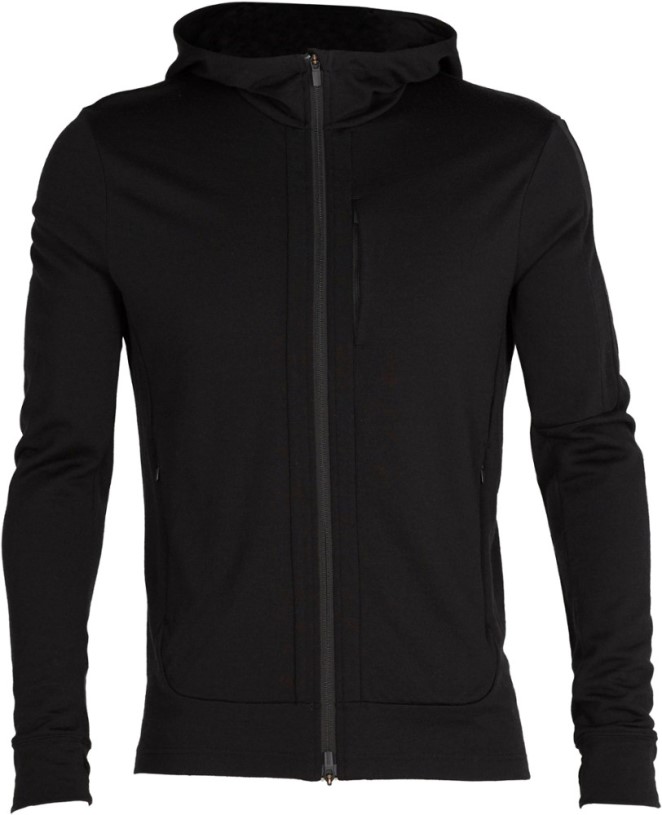 Icebreaker Quantum Iii Long-Sleeve Zip Hoodie Men Black REi Co-op IE