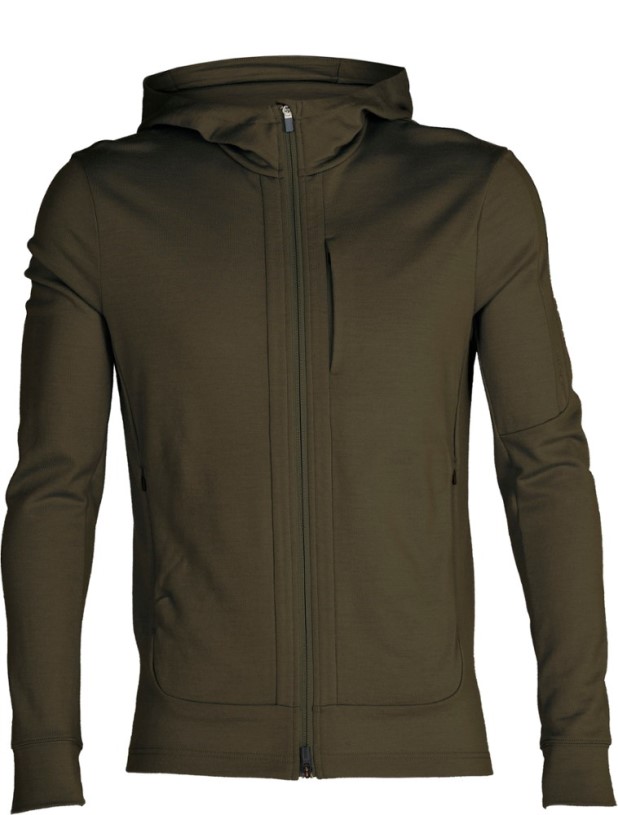 REi Co-op IE Icebreaker Quantum Iii Long-Sleeve Zip Hoodie Men Loden