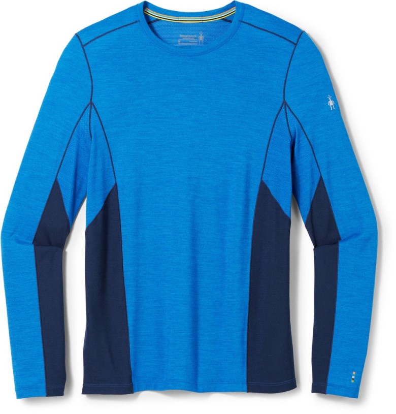 REi Co-op IE Smartwool Merino Sport Long-Sleeve Crew Shirt Men Blue