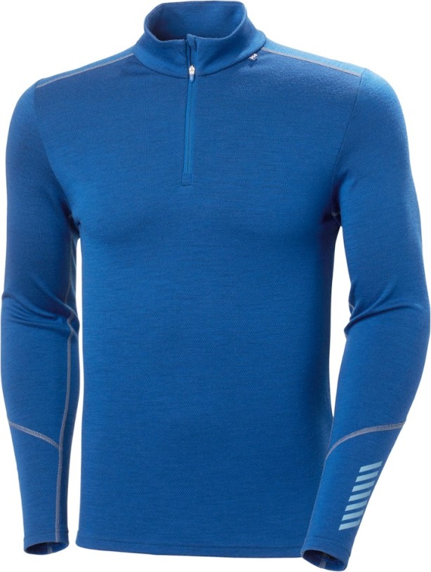 Helly Hansen Lifa Merino Midweight Half-Zip Base Layer Top Men Fjord REi Co-op IE