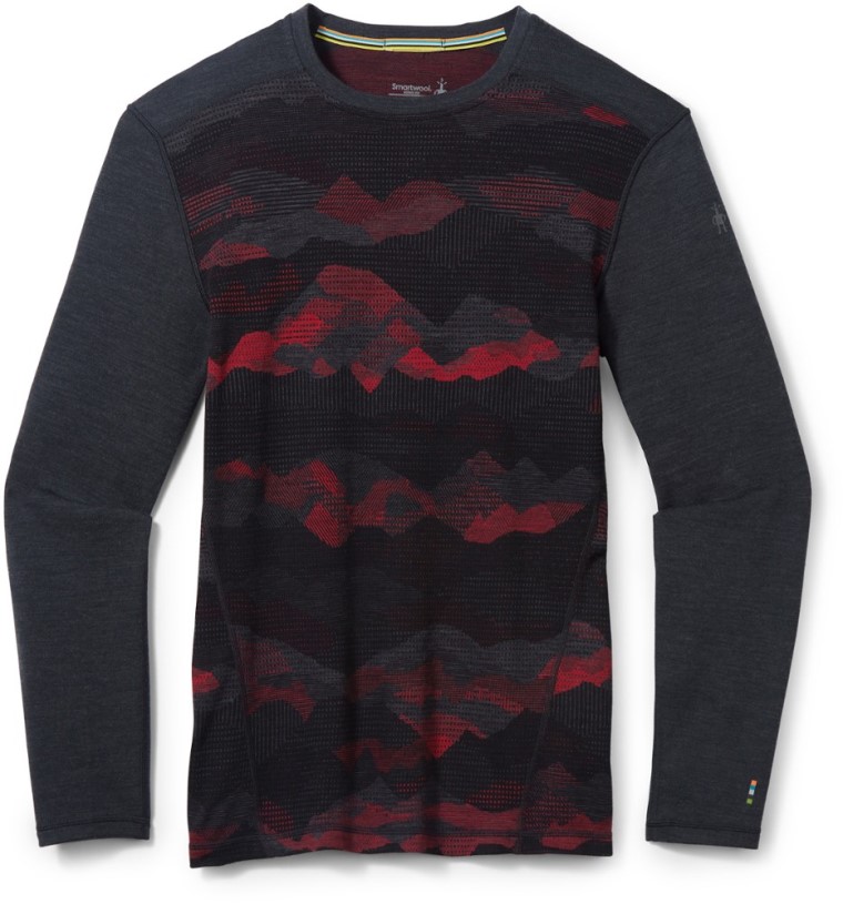 REi Co-op IE Red Smartwool Classic Thermal Merino Crew Base Layer Top Men