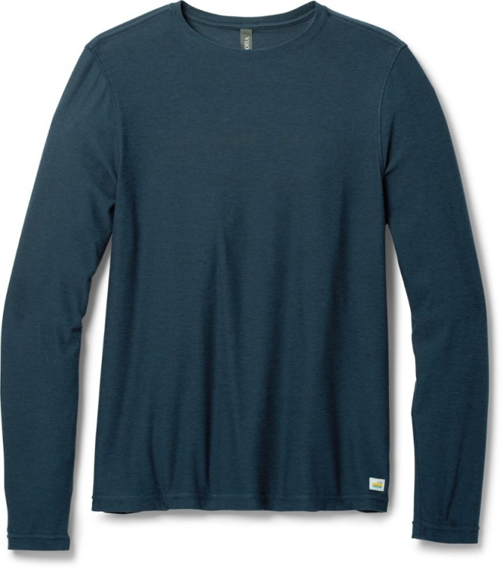 Vuori Long-Sleeve Strato Tech T-Shirt Men Navy REi Co-op IE