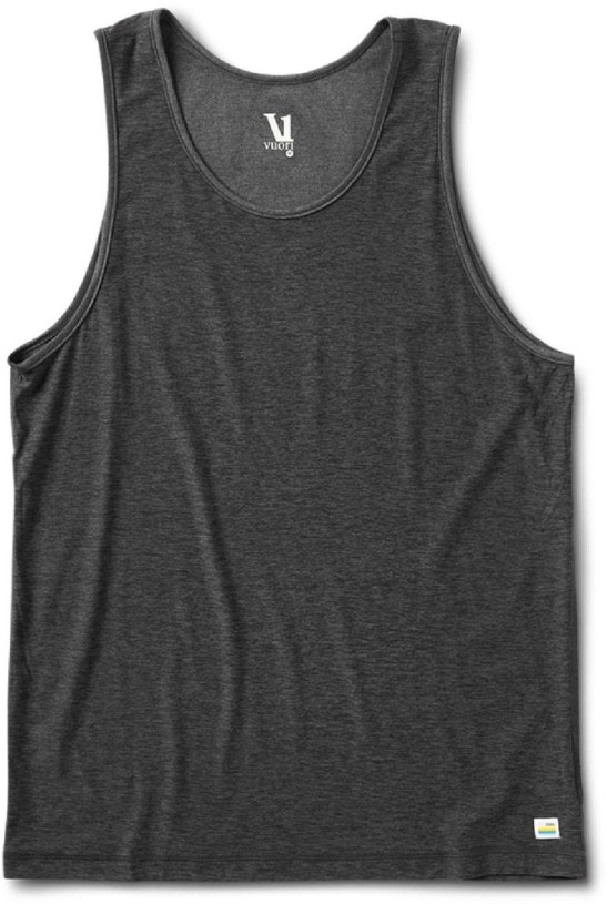 REi Co-op IE Vuori Strato Tech Tank Top Men Charcoal