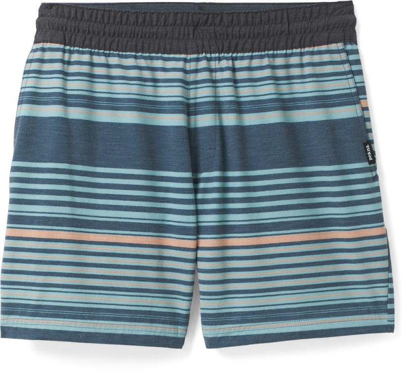 REi Co-op IE Nautical Stripe Prana The Slope Shorts Men 7 Inseam