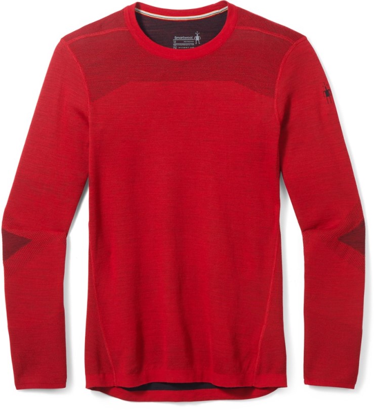 Smartwool Intraknit Thermal Merino Crew Base Layer Top Men REi Co-op IE Red