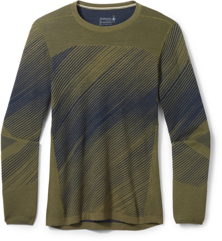 REi Co-op IE Winter Moss Angled Smartwool Intraknit Thermal Merino Crew Base Layer Top Men