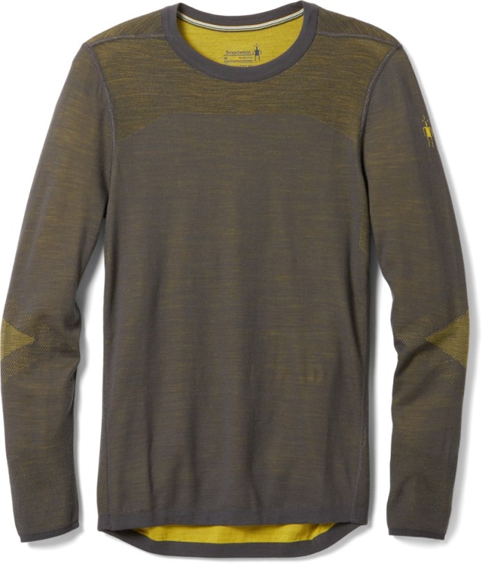 REi Co-op IE Smartwool Intraknit Thermal Merino Crew Base Layer Top Men Olive