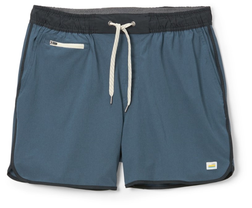 REi Co-op IE Azure Linen Texture Vuori Banks Shorts Men 5 Inseam