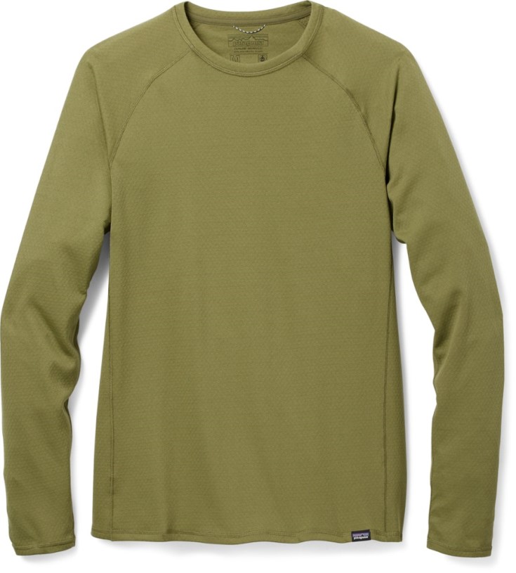 REi Co-op IE Patagonia Capilene Midweight Crew Base Layer Top Men Green