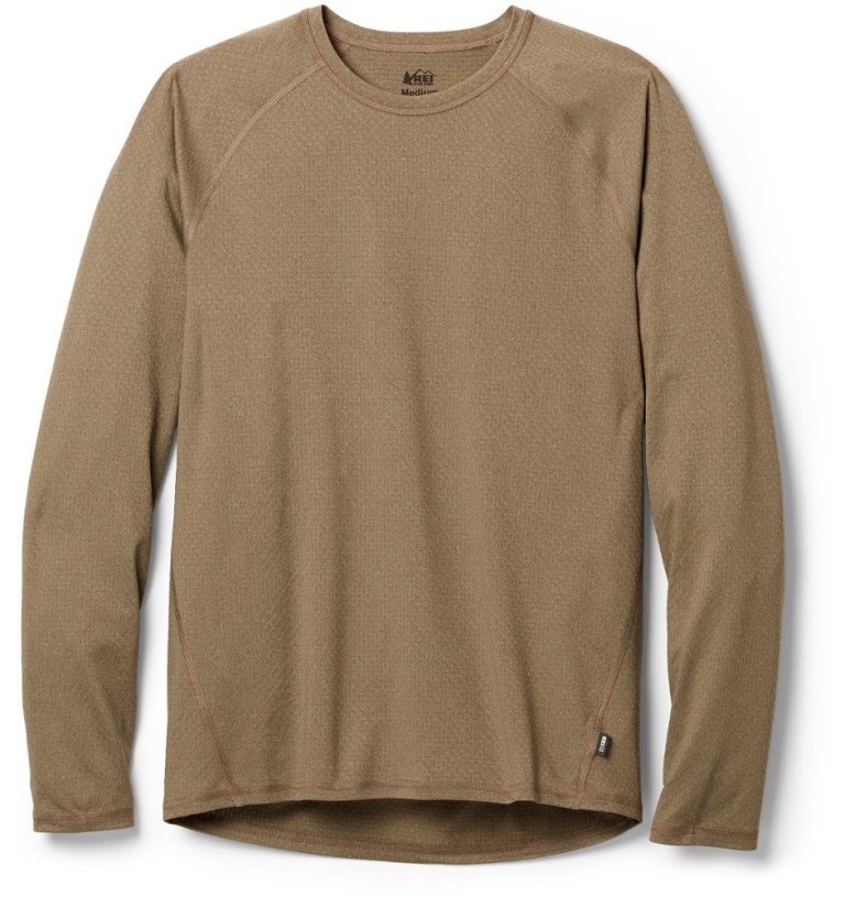 Green REi Co-op IE Lightweight Base Layer Long-Sleeve Crew Top Men