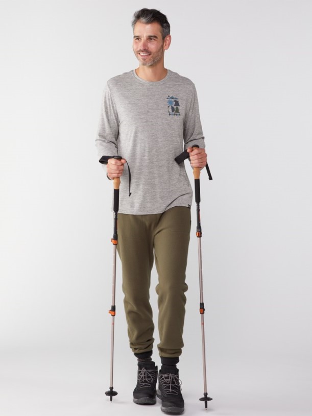 Patagonia Capilene Cool Daily Graphic Long-Sleeve Shirt Men REi Co-op IE Grey