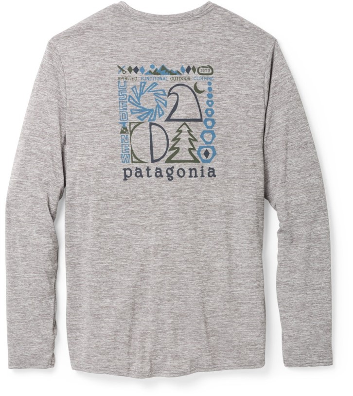 Patagonia Capilene Cool Daily Graphic Long-Sleeve Shirt Men REi Co-op IE Grey