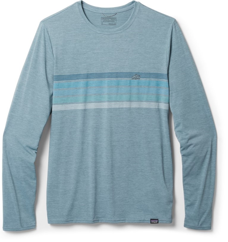 Patagonia Capilene Cool Daily Graphic Long-Sleeve Shirt Men Grey REi Co-op IE