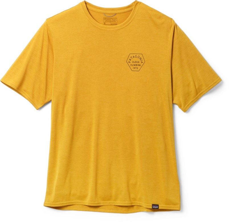 REi Co-op IE Patagonia Capilene Cool Daily Graphic T-Shirt Men Cabin Gold X