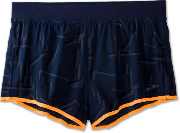 REi Co-op IE Navy Brooks Sherpa Split Shorts Men 3 Inseam