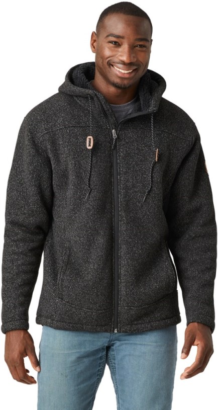 Black REi Co-op IE Free Country Osprey Sweater-Knit Fleece Jacket Men