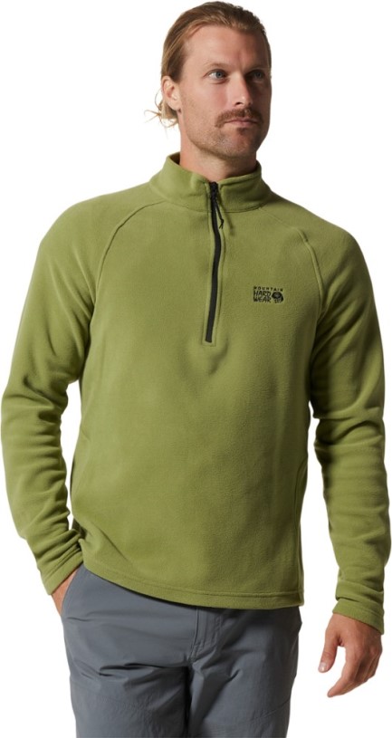 Light Cactus Mountain Hardwear Polartec Microfleece Quarter-Zip Top Men REi Co-op IE