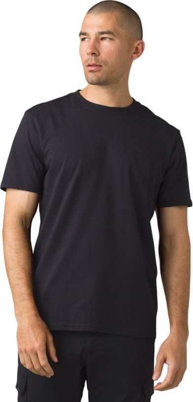 Prana Crew T-Shirt Men Tall Sizes Black REi Co-op IE