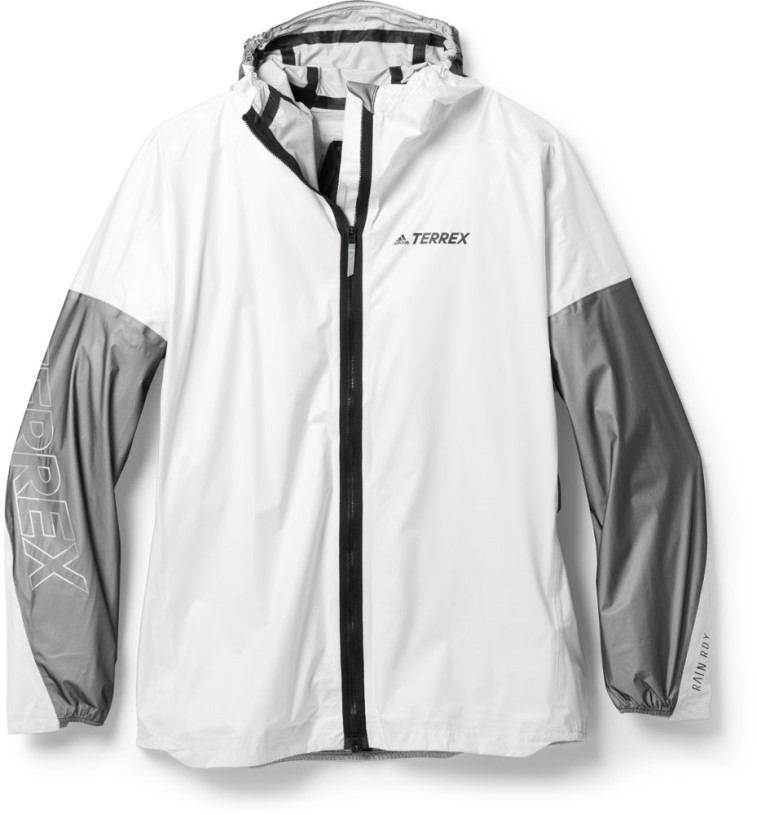 REi Co-op IE Adidas Terrex Agravic Pro Trail-Running Rain Jacket Men White