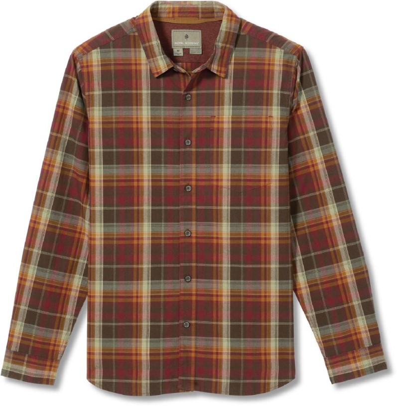 Hickory Royal Robbins Trouvaille Organic Cotton Plaid Shirt Men REi Co-op IE