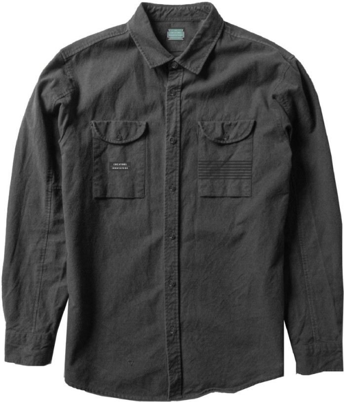 Vissla Creators 204 Eco Long-Sleeve Flannel Men Black REi Co-op IE