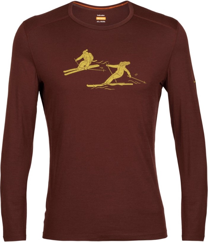 Espresso Icebreaker Merino 200 Oasis Long-Sleeve Crewe Last Run Top Men REi Co-op IE